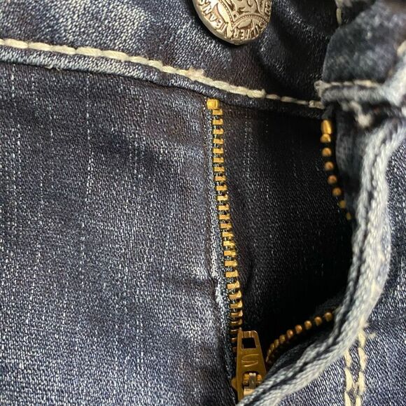 SILVER JEANS Aiko Bootcut Women’s Size 31/35 Distressed Dark Wash READ DESCRIPTI - Picture 10 of 11